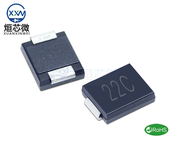 1.5SMC22CA參數(shù),TVS二極管1.5SMC22CA瞬態(tài)抑制二極管